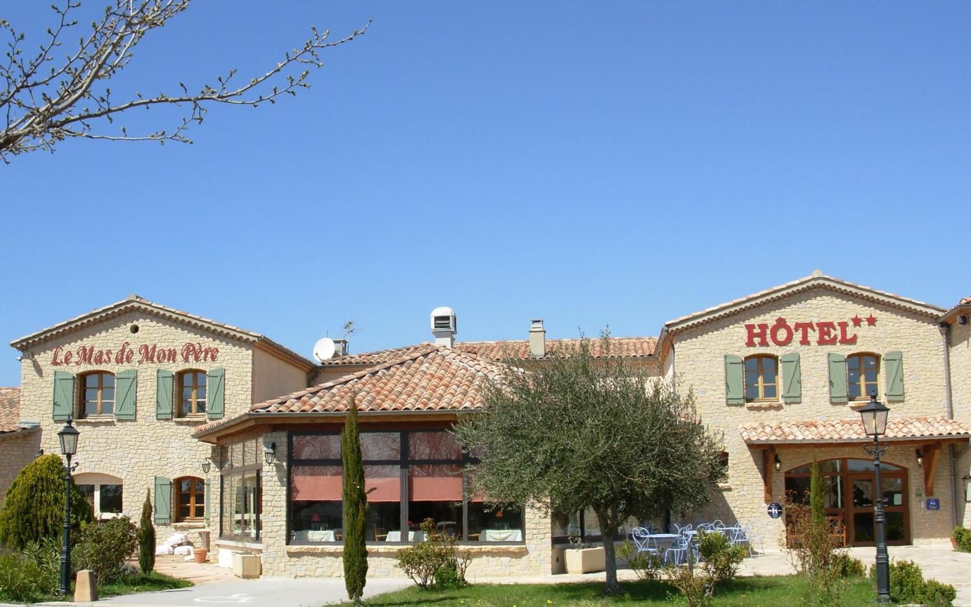 Logis Hotel Restaurant Le Mas De Mon Pere Saint-Jean-le-Centenier Zewnętrze zdjęcie