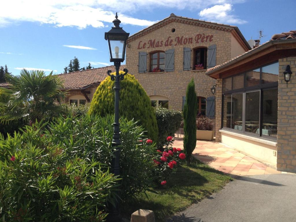 Logis Hotel Restaurant Le Mas De Mon Pere Saint-Jean-le-Centenier Zewnętrze zdjęcie